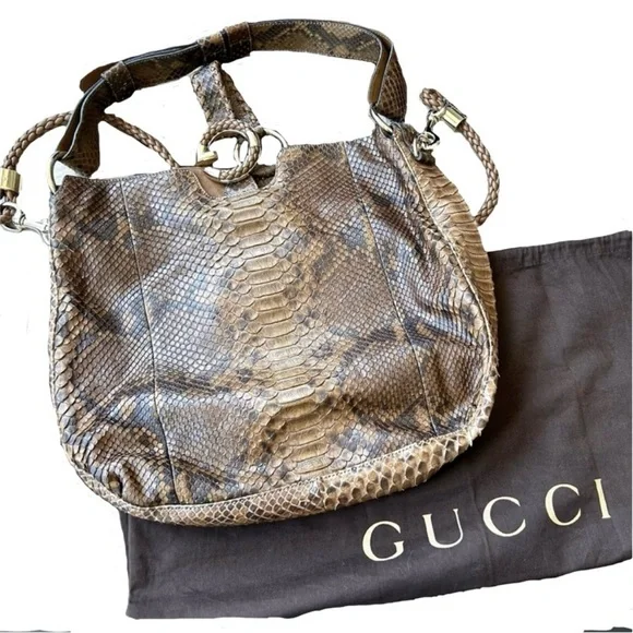 GUCCI Authentic Limited Edition Python Leather Handbag
UltraLuxury Design Piece - Picture 1 of 14